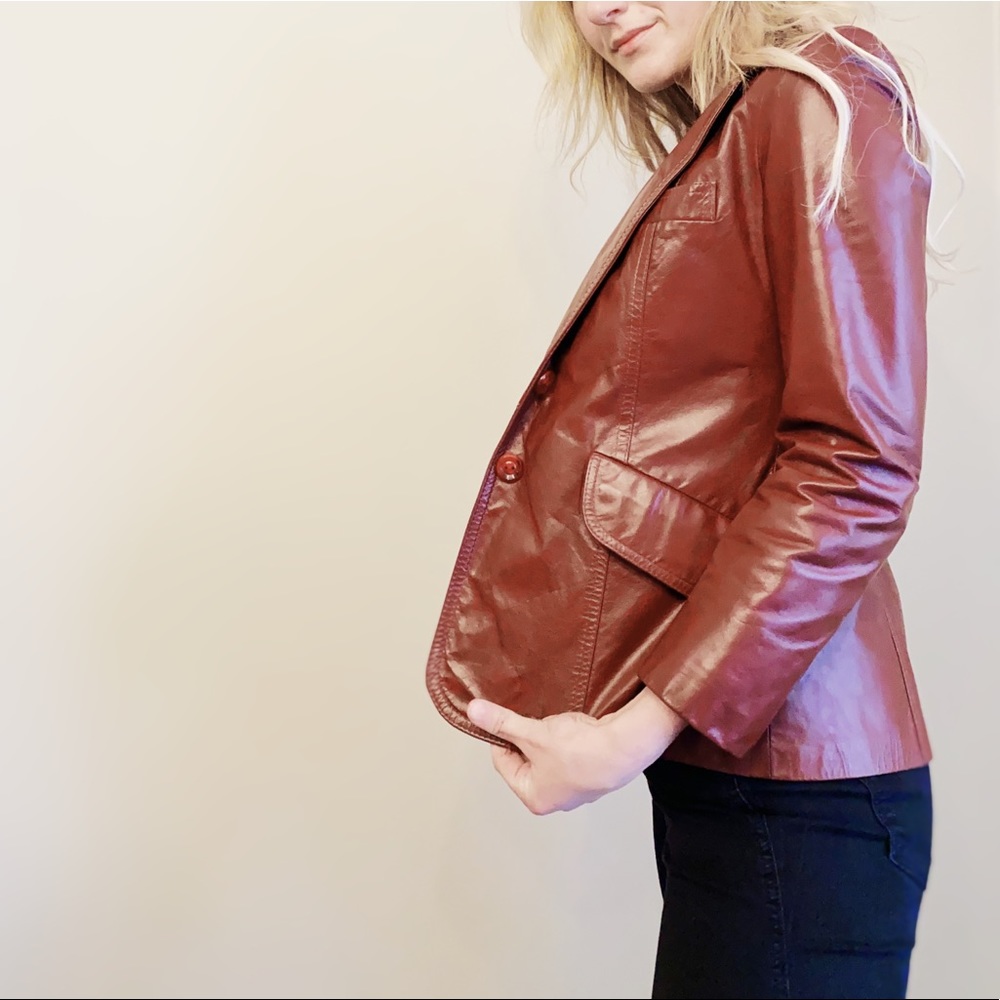 Vintage unbranded leather jacket